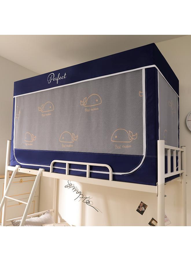 Bluejw University Dormitory Upper And Lower Bed Curtain Single-person Fully Enclosed Student Shading Bed Curtain Mosquito Net Integrated Bracket Three-door - Image 1