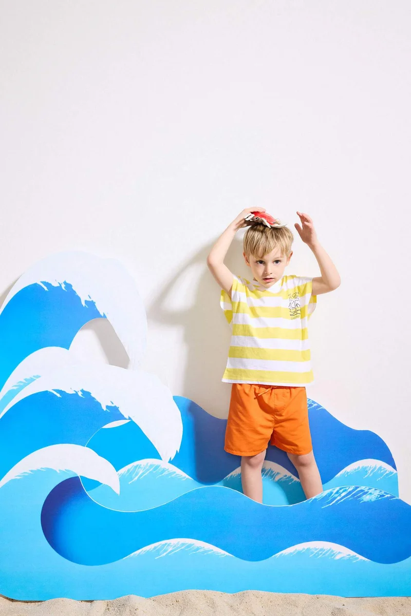 Defacto Baby Boy Oversize Fit Striped Tank Top