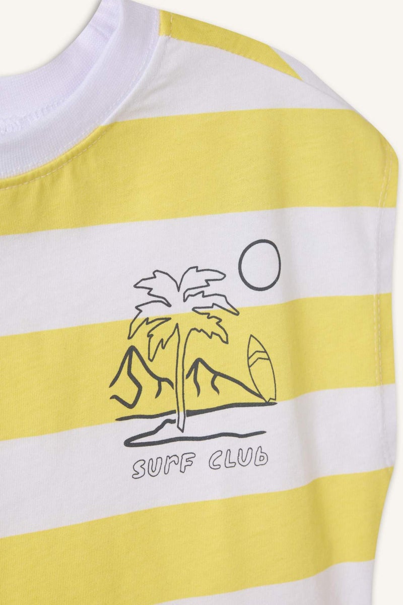 DeFacto Baby Boy Oversize Fit Striped Tank Top - Image 3