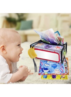Generic Children Doll Baby Tissue Box Ha Ha Mirror Cloth Book Toy Baby Baby Ringing Paper Design-Colour:By Default  - Image 3
