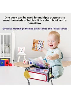Generic Children Doll Baby Tissue Box Ha Ha Mirror Cloth Book Toy Baby Baby Ringing Paper Design-Colour:By Default  - Image 1