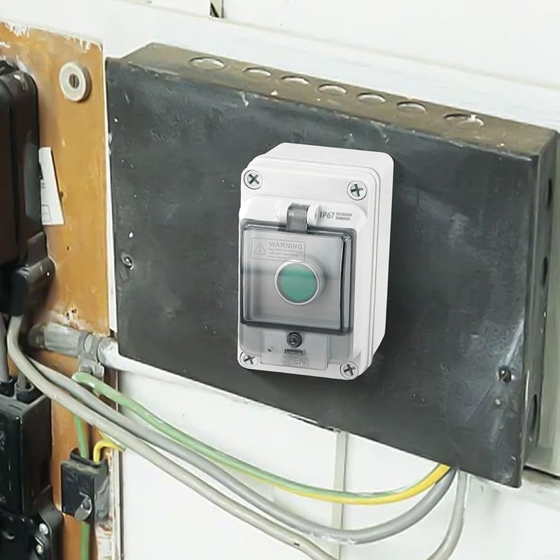 Outdoor Waterproof IP66 Push Button Box 5 1x3 1x3 9 Inch Self Reset Switch - Image 4
