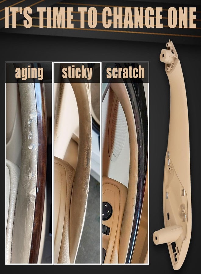 WEILEITE Front Left Driver Side Interior Inner Inside Door Pull Handle Grab Fit BMW 320,328,330,335,M3 F30/F31/F34/F80 3 Series 2012-2018 418,420,428,430,435,M4 F32/F33/F36/F82/F83 4 Series 2014-2017 - Image 2