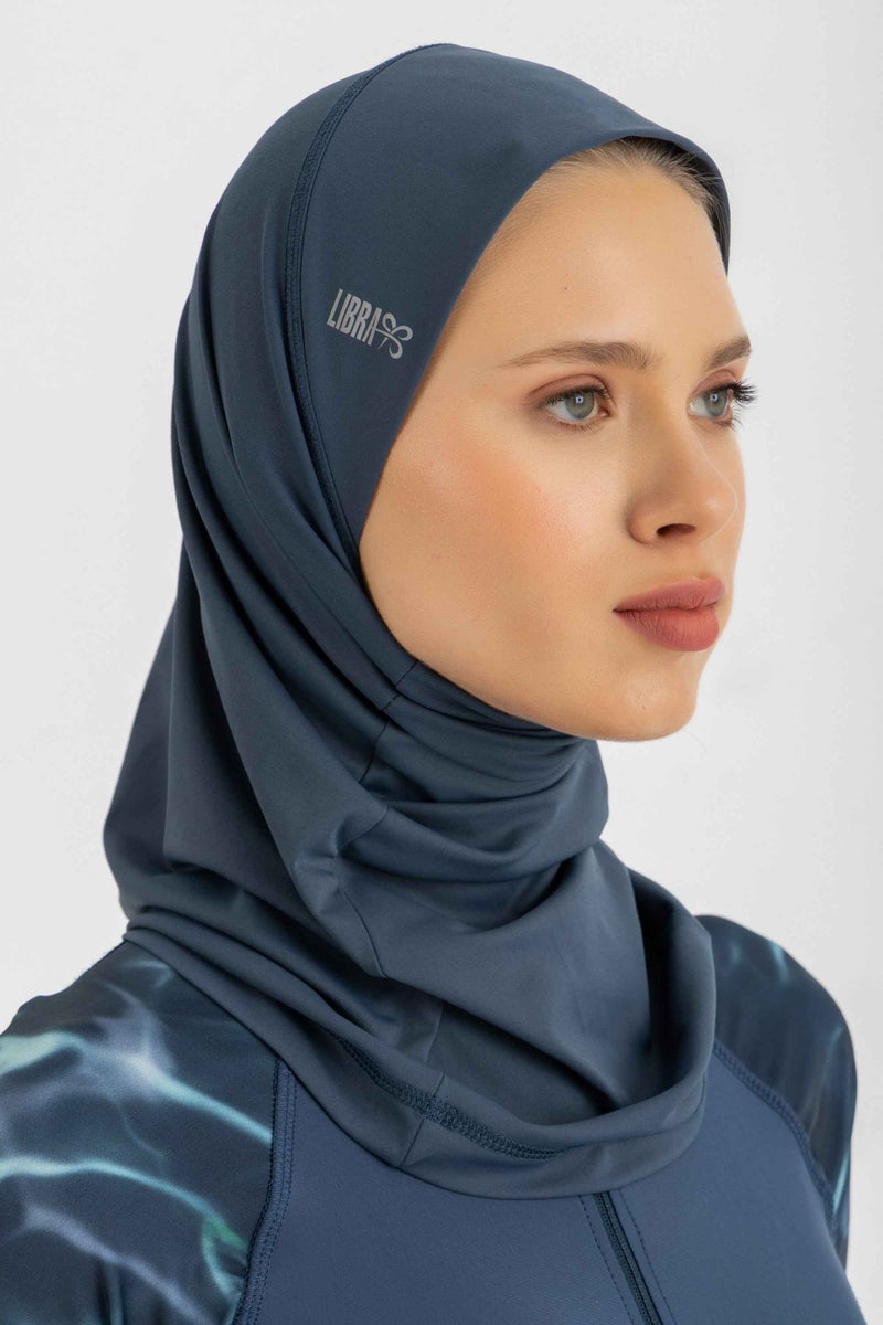 Libra Sport Ultra-Fit Swim Hijab - Verdiigris - Image 2