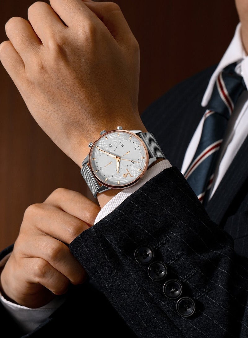 GOHUOS Men Watches Top Brand Luxury Waterproof Date Clock Male  Stainless Steel Strap Casual Quartz Watch Sports Wrist Watch Men - 45mm - Image 2