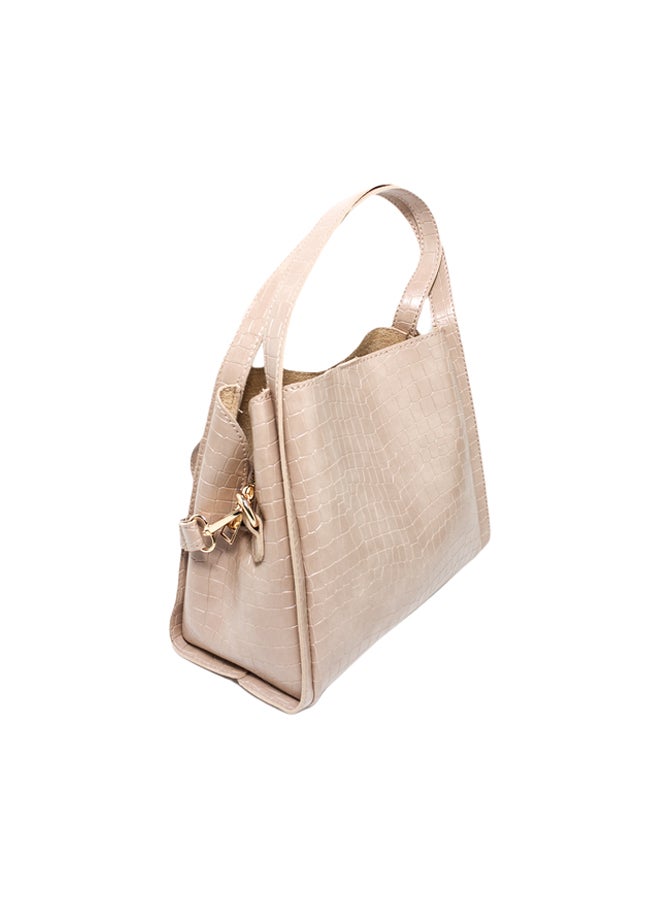 Glitter Women Hand Bag - Light Brown - Image 1