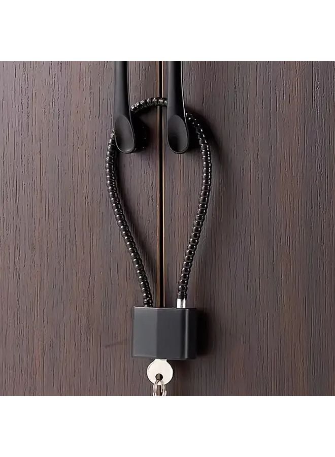 Heavy Duty Keyed Padlocks 3.35 Inch All Copper Core Metal Cable Shackle Anti Theft Security - Image 1