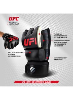 Ufc 7Oz Grappling/Training Gloves L/Xl - Mma Gloves, Black, Large/X-Large (Ufcmgglxl2-Bk)  - Image 2