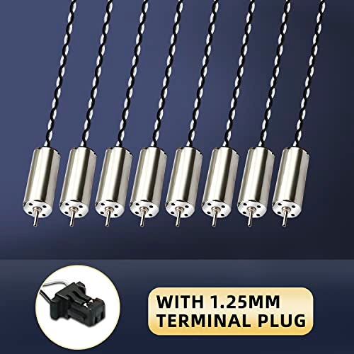 DaFuRui 8 Pack 8520 Motor 8.5x20mm Coreless Brushed Motor 3.7V 53000Rpm Mini DC Motors - Image 4