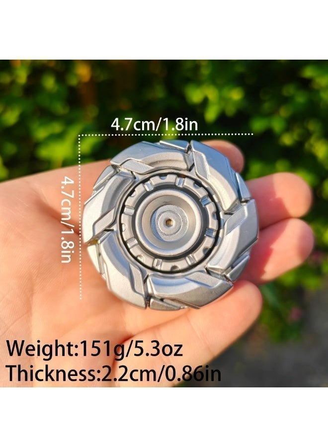 AKSONZ Premium Magnetic Metal Fidget Slider – EDC Stress Relief Toy for Adults, ADHD & Anxiety Sensory Tool, Portable Haptic Gadget - Open Armor Design - Image 3