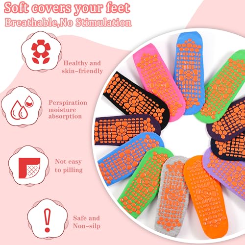 Tphon Boys Non Slip Trampolines Socks with Grips Ankle Socks for Toddler Girls Low Cut Athletic Socks for Sports Games 6 Pairs - Image 3