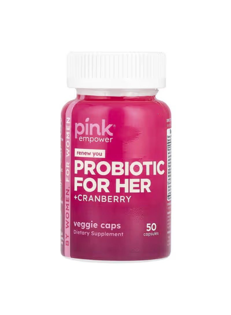Probiotic for Her +Cranberry, 50 Capsules