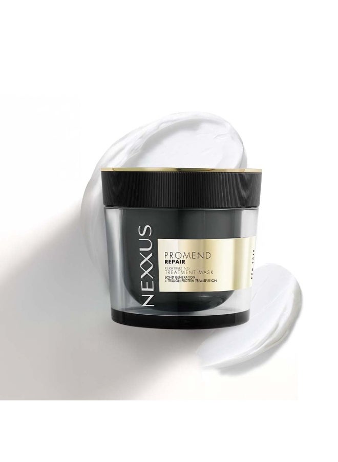 Nexxus Promend Repair Keratinizing Treatment Mask For Damaged Hair 200ml | 12 X Stronger | 200% Smoother | Crafted with Magnolia Parfum Fragrance Profile - Image 1