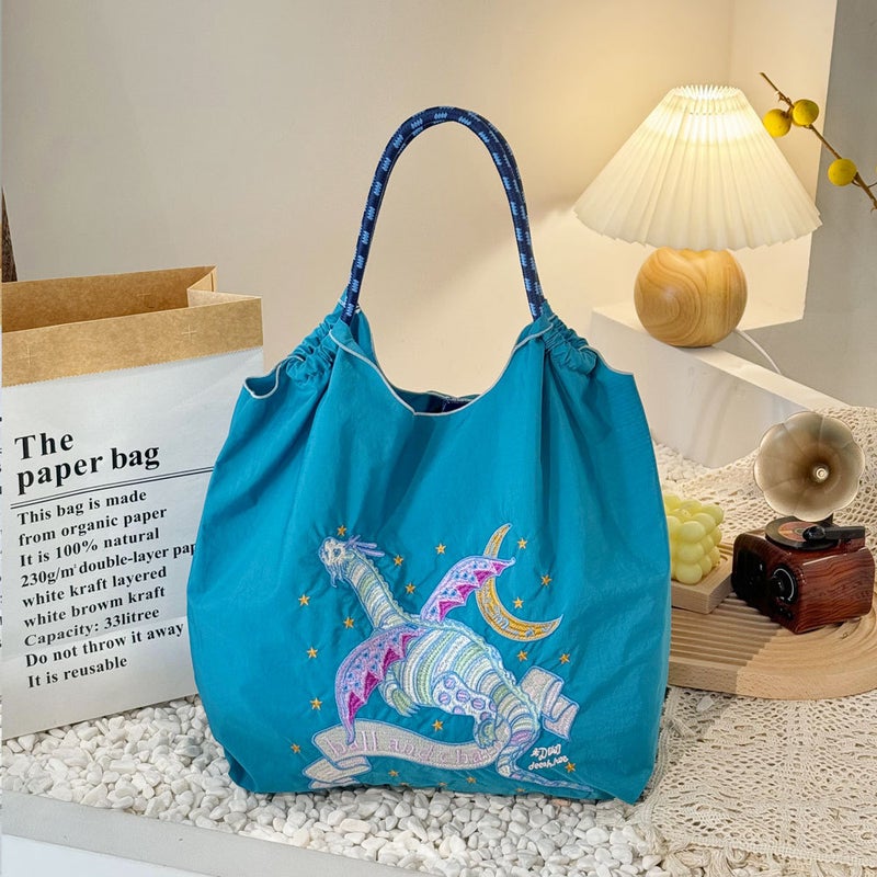 Original Ball GUANchain Eco-Friendly Nylon Tote Blue Dragon