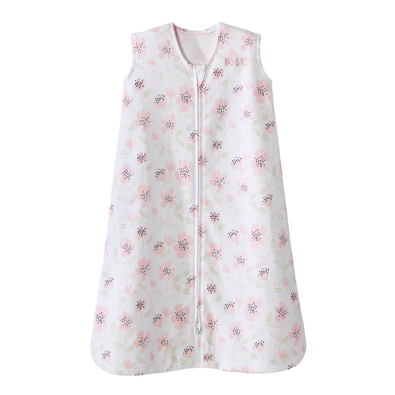 HALO SleepSack 100 Cotton Wearable Blanket Swaddle Transition Sleeping Bag TOG 05 Wildflower Blush Large - Image 2