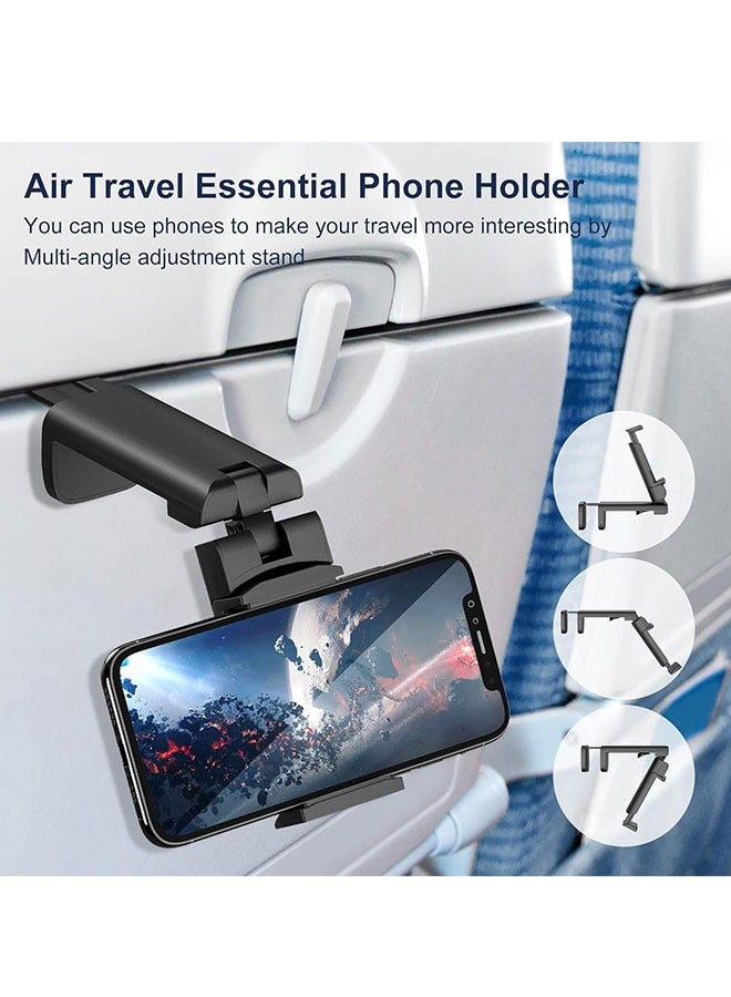 2 universal airplane travel phone stand mounts  Multi-Directional 360 Degree Rotation,Pocket Size, Essential travel accessories  - Image 4