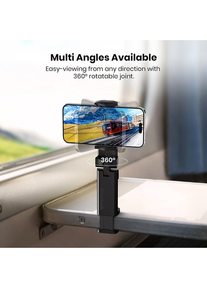 2 universal airplane travel phone stand mounts  Multi-Directional 360 Degree Rotation,Pocket Size, Essential travel accessories  - Image 5