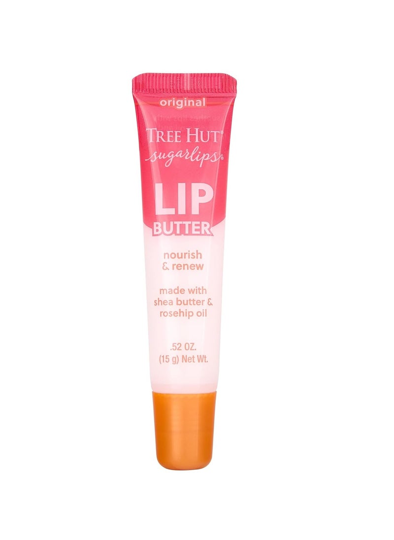 Tree Hut Tree Hut Sugarlips Original Lip Butter | Lock in Moisture & Nourish Skin for Full, Hydrated Lips | Essential Lip Care | 0.52 fl oz.  - Image 1