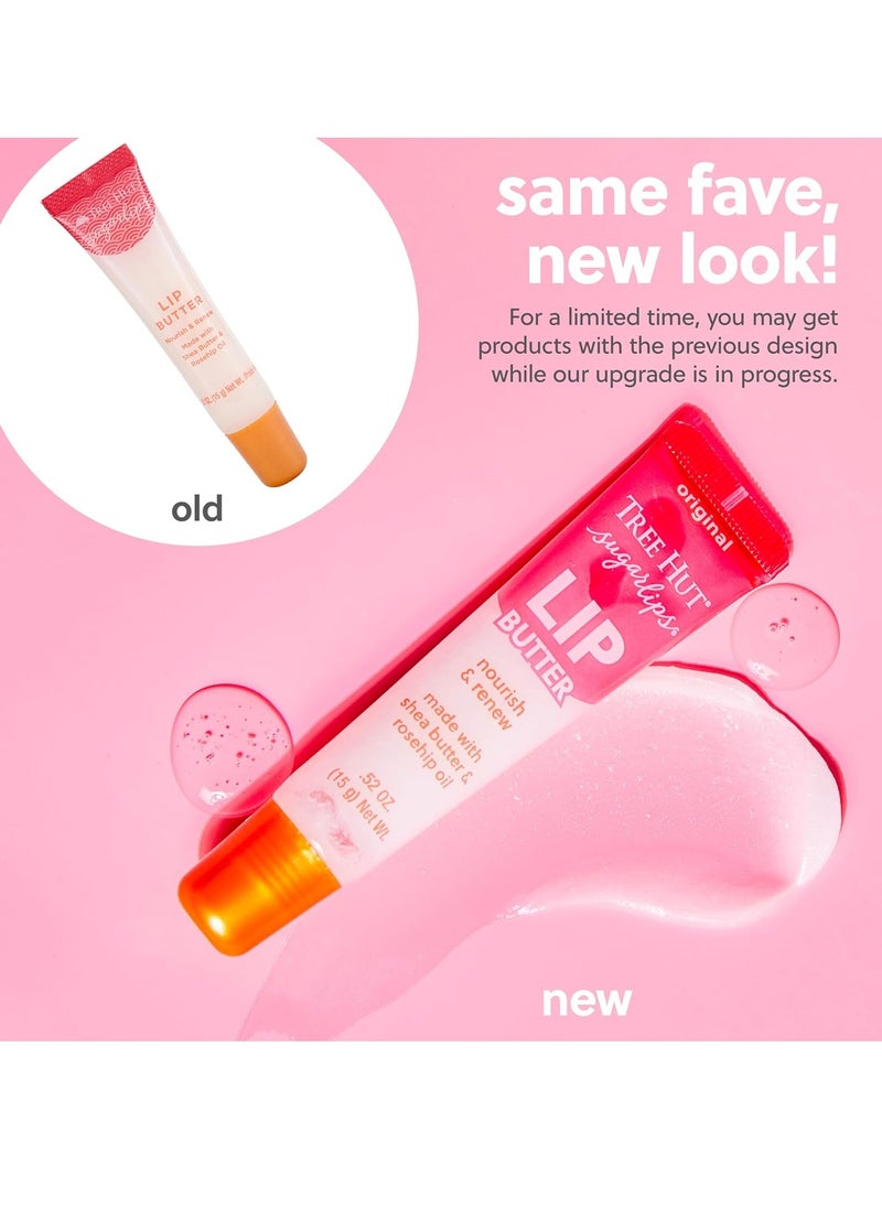 Tree Hut Tree Hut Sugarlips Original Lip Butter | Lock in Moisture & Nourish Skin for Full, Hydrated Lips | Essential Lip Care | 0.52 fl oz.  - Image 2