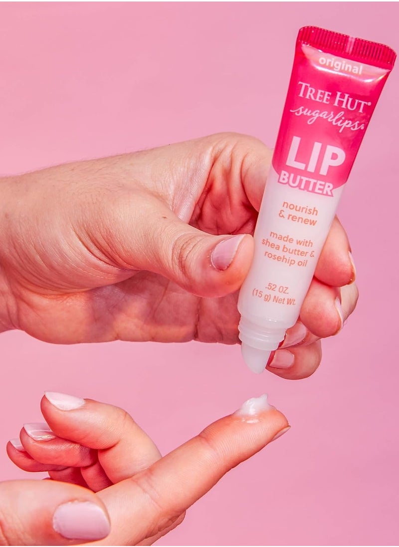 Tree Hut Tree Hut Sugarlips Original Lip Butter | Lock in Moisture & Nourish Skin for Full, Hydrated Lips | Essential Lip Care | 0.52 fl oz.  - Image 3