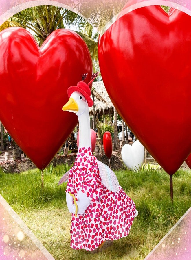 Cutecrop Valentine Goose Outfit Goose Clothes for 23" High Cement or Plastic Goose Lawn Goose Clothing, Porch Goose Clothes, Lawn Goose Outfit, Garden Goose Costume - Image 5