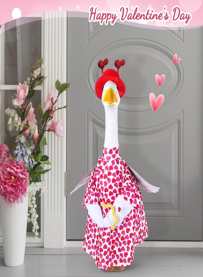 Cutecrop Valentine Goose Outfit Goose Clothes for 23" High Cement or Plastic Goose Lawn Goose Clothing, Porch Goose Clothes, Lawn Goose Outfit, Garden Goose Costume - Image 2