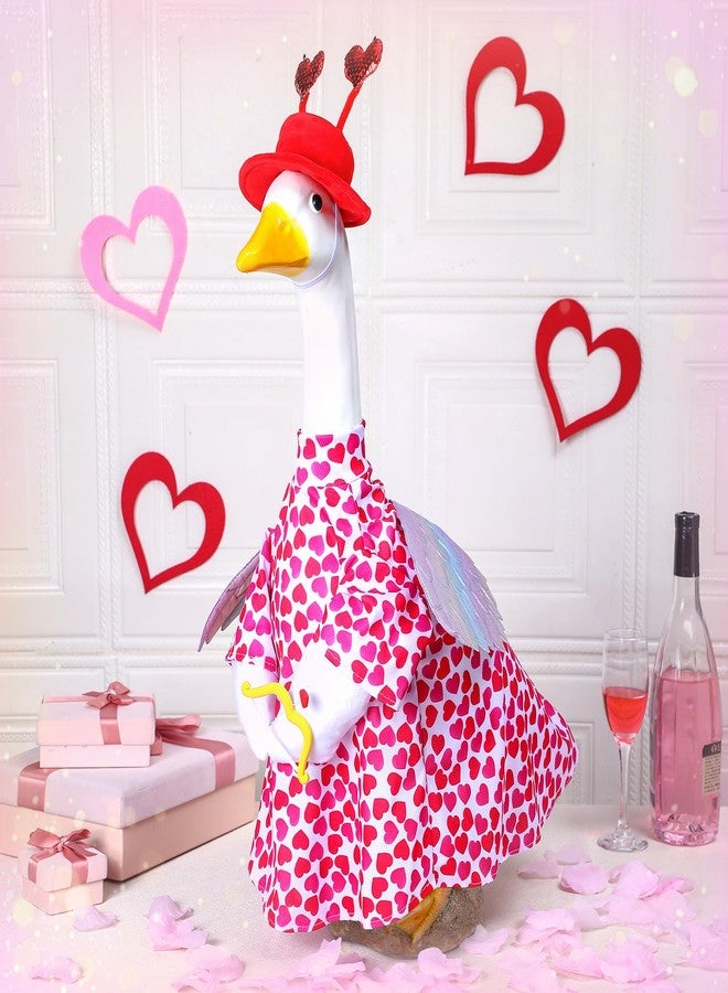 Cutecrop Valentine Goose Outfit Goose Clothes for 23" High Cement or Plastic Goose Lawn Goose Clothing, Porch Goose Clothes, Lawn Goose Outfit, Garden Goose Costume - Image 3