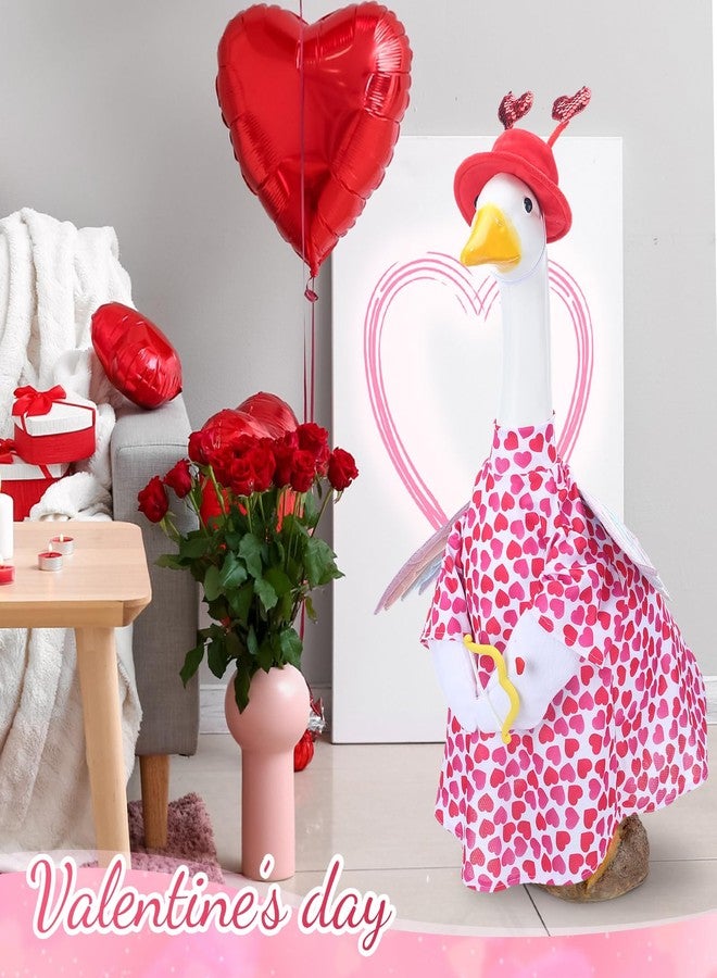 Cutecrop Valentine Goose Outfit Goose Clothes for 23" High Cement or Plastic Goose Lawn Goose Clothing, Porch Goose Clothes, Lawn Goose Outfit, Garden Goose Costume - Image 4