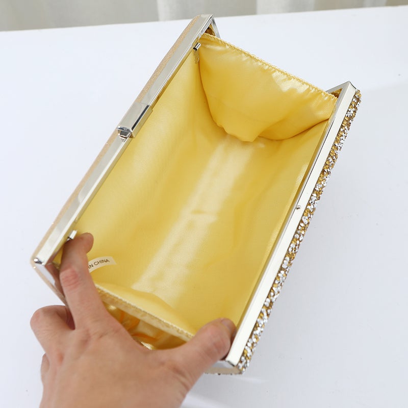 Bag Women'S Diamond-Encrusted Matte Dinner Bag Fashion Socialite Banquet Handbag High-End Ladies Bag - Image 4