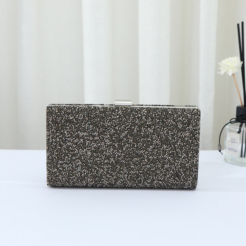 Bag Women'S Diamond-Encrusted Matte Dinner Bag Fashion Socialite Banquet Handbag High-End Ladies Bag - Image 1