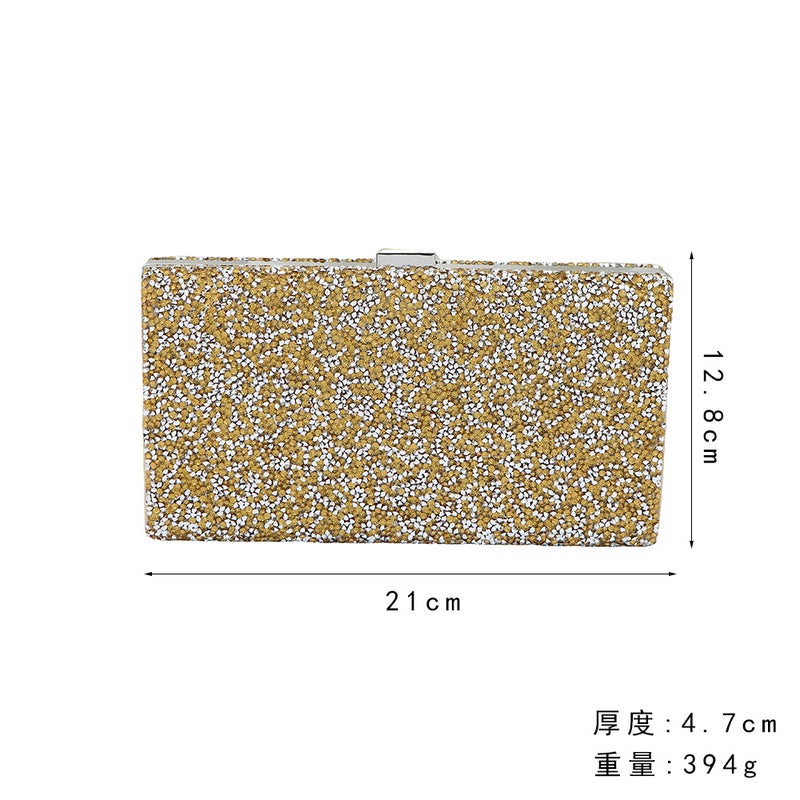 Bag Women'S Diamond-Encrusted Matte Dinner Bag Fashion Socialite Banquet Handbag High-End Ladies Bag - Image 5