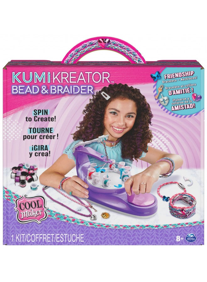 Cool Maker, KumiKreator Bead & Braider Friendship Necklace and Bracelet Making Kit, Arts & Crafts Kids Toys for Girls Ages 8 and up - Image 1