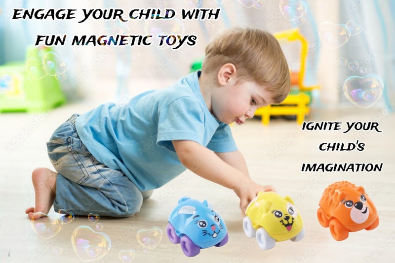 COSMOBABY Magnetic Animal Train Toy,Baby,Multicolor - Image 5