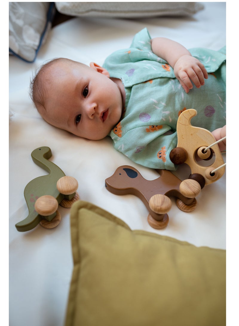 بيرتش آند باغز لعبة الأسطوانة الحيوانية الكلب لعبة خشبية صغيرة الكلب، هدية للأطفال، هدية الطفل، لعبة صديقة للبيئة، لعبة شخصية، هدية لعبة والدورف - Image 3