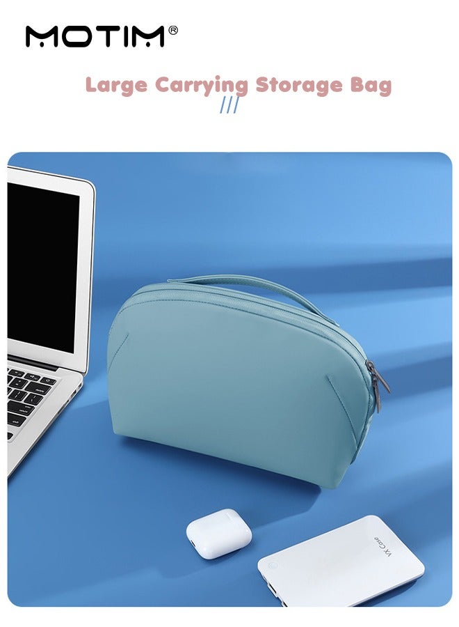 Motim Electronics Organizer Clutch Bag, Travel Cable Organizer Bag, Waterproof Tech Pouch for Cables, Camera Batteries, Power Bank, SD/TF Cards, Hard Disk  - Image 2