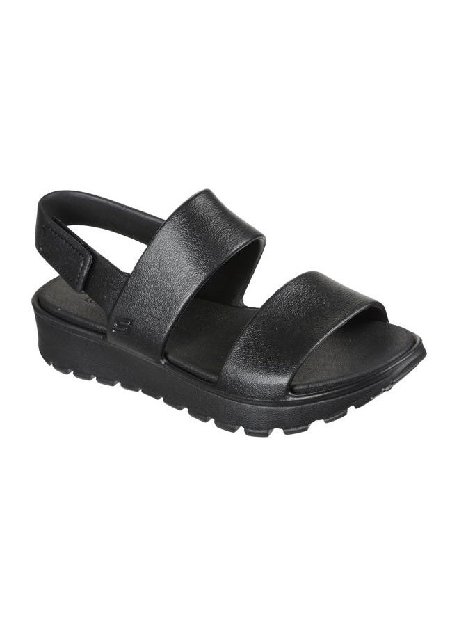 SKECHERS Women's Foamies Footsteps-Breezy Feels Sandal, Black, 40 EU - Image 1