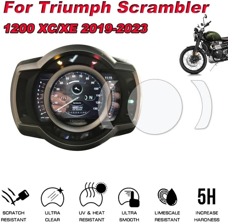 QASULER Motorcycle Dashboard Screen Protector - Image 2