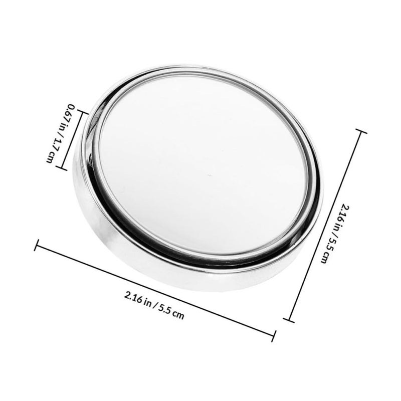4Pcs Car Blind Spot Mirrors Convex Round Glass with Silver Frame for Trucks and Cars - Image 3