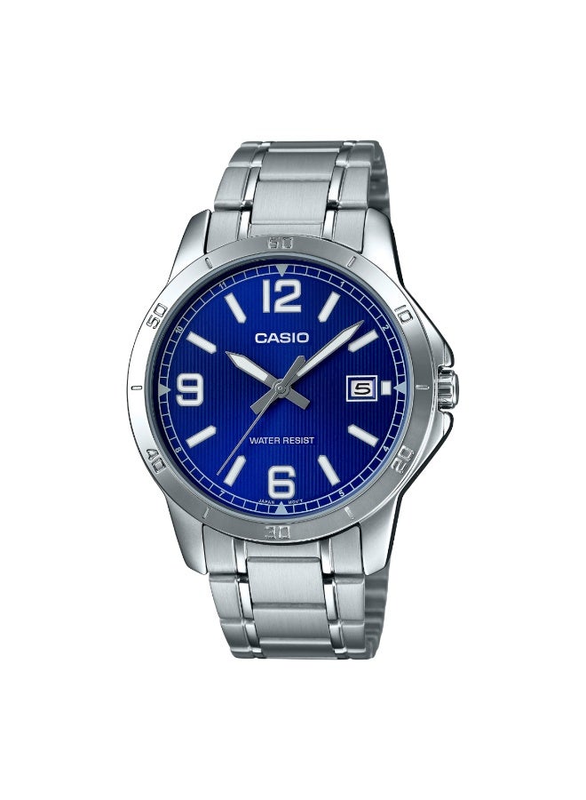 CASIO Men's Stainless Steel Analog Watch MTP-V004D-2BUDF