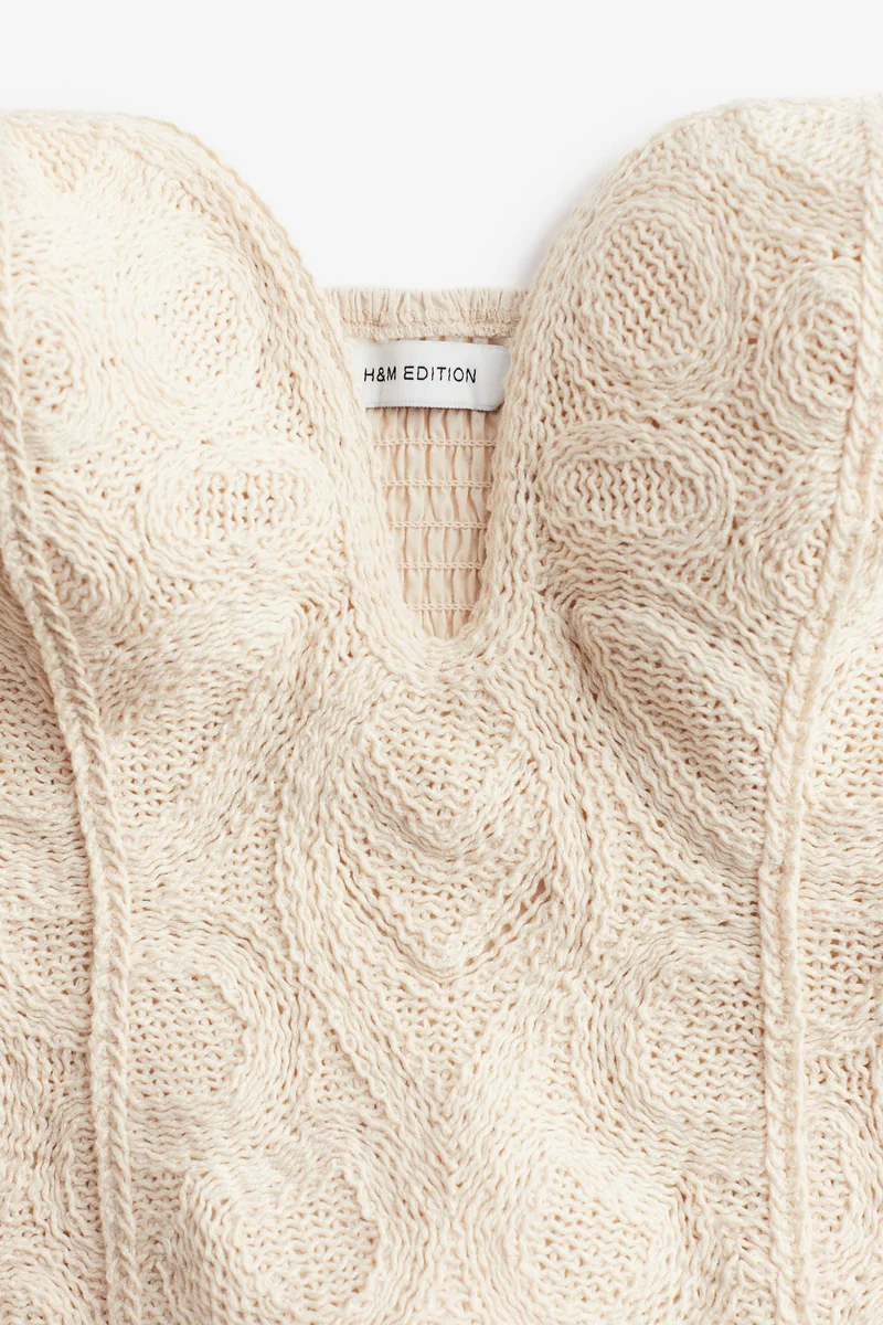 H&M Crochet-look bustier top