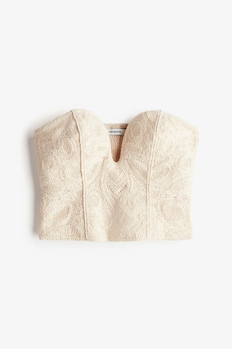 H&M Crochet-look bustier top