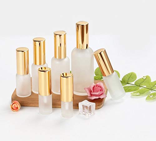 Furnido 12 Pack 1 Oz Frosted Glass Spray Bottles with Fine Mist Sprayer & Golden Pump Cap,Empty Travel Size Perfume Atomizer Liquid Containers for Essential Oils-Stickers,Pipette&Funnel included (Pack of 12) - Image 5