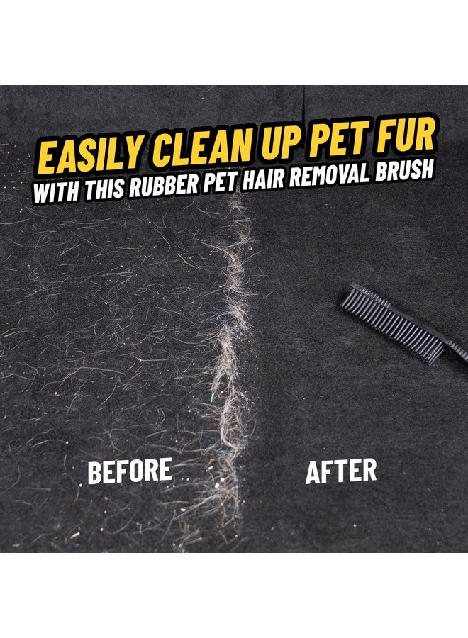 Chemical Guys ACC_S06 Professional Rubber Pet Hair Removal Brush, (Great for Cars, Trucks, SUVs, RVs, On-The-Go, Home, Furniture, & More) Black - Image 2