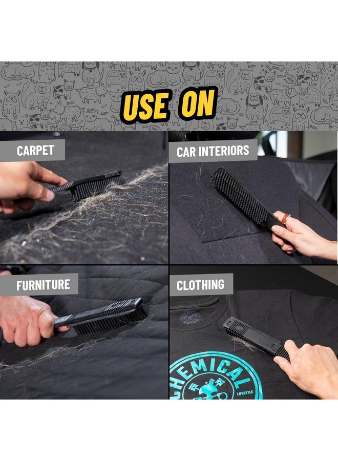 Chemical Guys ACC_S06 Professional Rubber Pet Hair Removal Brush, (Great for Cars, Trucks, SUVs, RVs, On-The-Go, Home, Furniture, & More) Black - Image 5