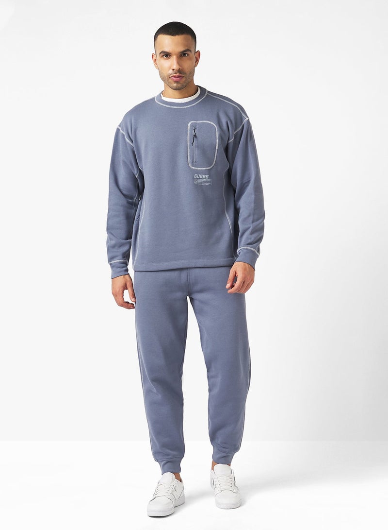 GUESS Taddeo Crew Neck Sweatshirt - Image 4
