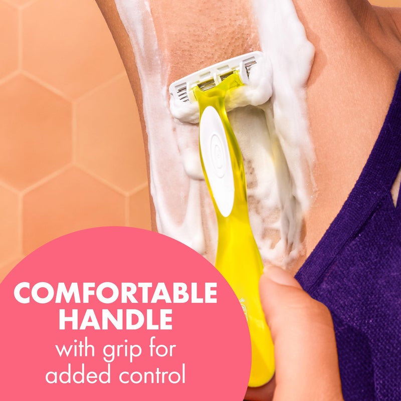 BIC Soleil 4 Escape Scented Women's Disposable Razors, 4 Blades, Comfortable Shave, Citrus Scented Handle Shaving Razors for Women, 4 Count - Image 5