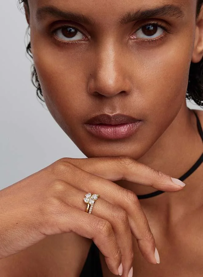 Pandora  Sparkling Lucky Clover Splittable Ring for Women | Best Price UAE