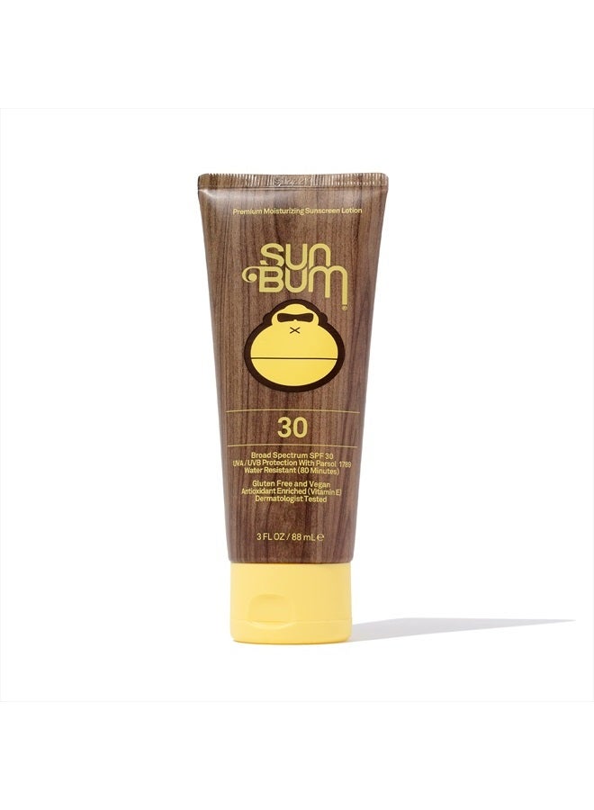 Sun Bum لوشن واقي من الشمس SPF 30 الأصلي | نباتي ومتوافق مع قانون الشعاب المرجانية 104 في هاواي (خالي من أوكتينوكسات وأوكسي بنزون) واقي شمسي مرطب واسع الطيف للأشعة فوق البنفسجية UVA/UVB مع فيتامين E | 3 أونصات - Image 1