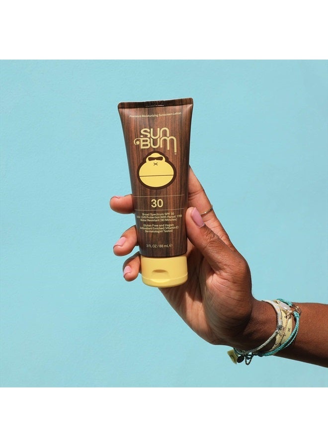 Sun Bum لوشن واقي من الشمس SPF 30 الأصلي | نباتي ومتوافق مع قانون الشعاب المرجانية 104 في هاواي (خالي من أوكتينوكسات وأوكسي بنزون) واقي شمسي مرطب واسع الطيف للأشعة فوق البنفسجية UVA/UVB مع فيتامين E | 3 أونصات - Image 4