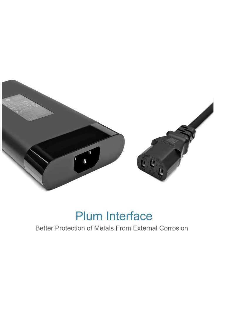 Terabyte 200W 19.5V 10.3A TPN-DA10 L00818-850 ADP-200HB B Laptop AC Adapter Compatible with Omen 15 17 zbook 15 17 Pavilion Gaming 15 17 Envy 15 2020 Laptop Charger 15-dh0005la TPN-LA21 TPN-LA20 Power Cord - Image 4